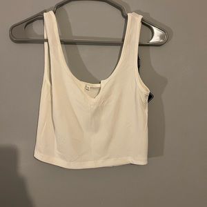 White crop top